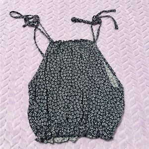 Brandy Melville Navy Floral Camisole